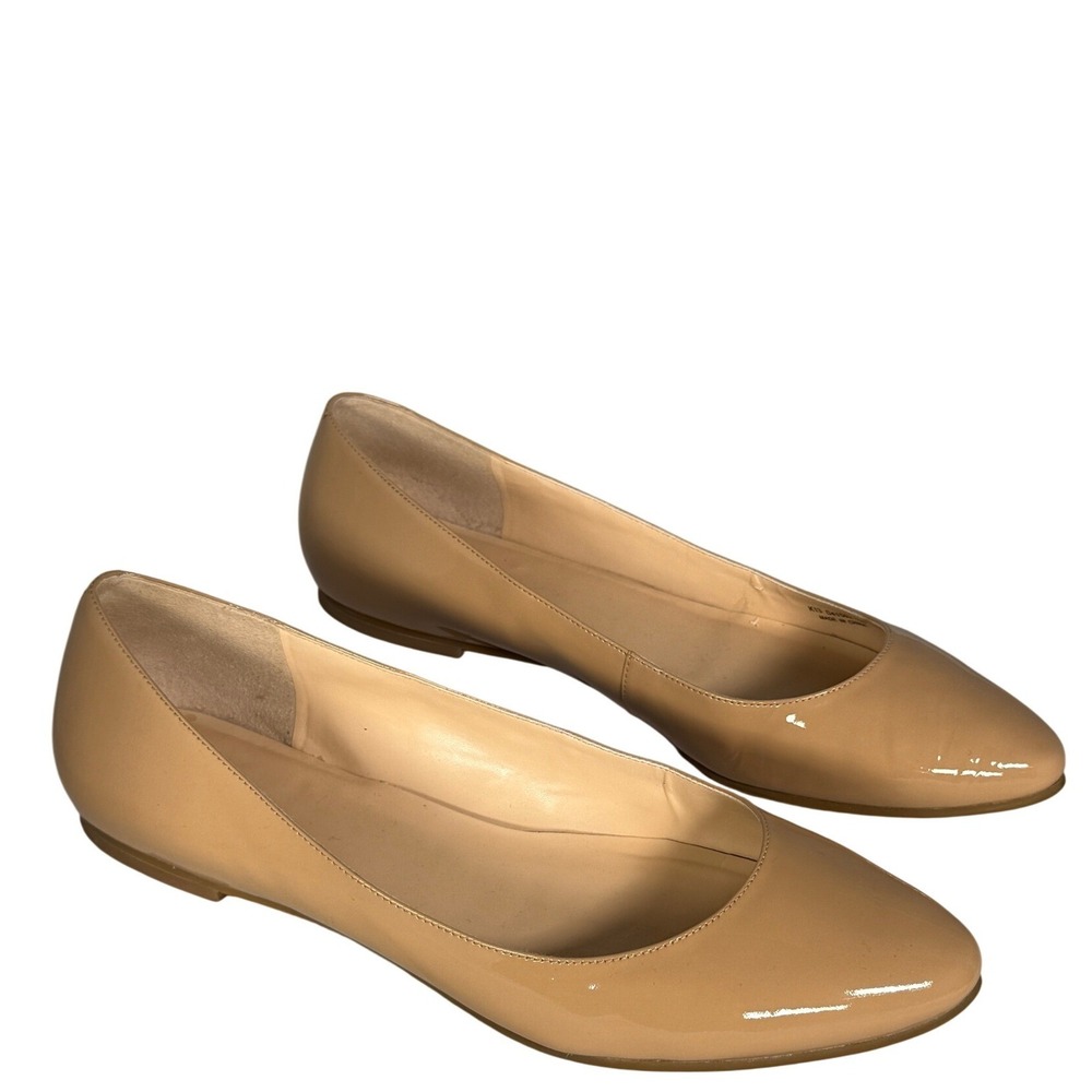 Cole Haan Nude Patent Leather Ballet Flats